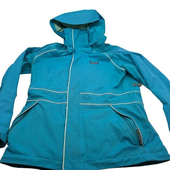 Patagonia H2NO Womens Medium Ski Snowboard Jacket Hooded Coat Softshell Winter